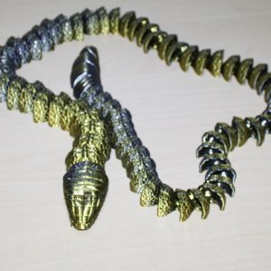 3D gedruckte Klapperschlange