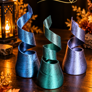 Moderne Spiralvase aus dem 3D-Druck