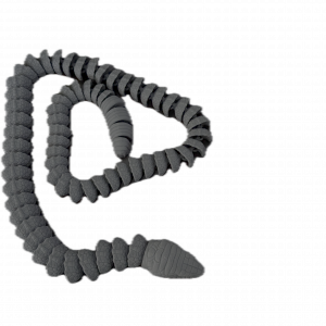 3D gedruckte Klapperschlange