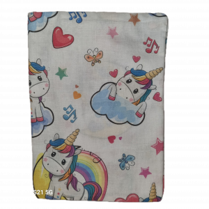 genähtes U-Heft- & Impfpass-Hülle mit Einhorn-Motiv