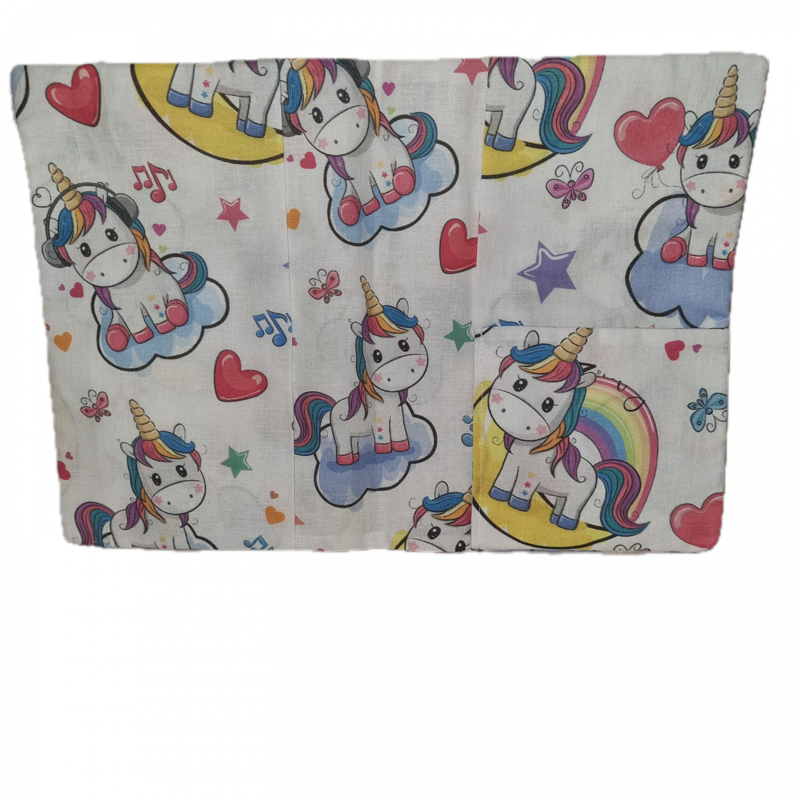genähtes U-Heft- & Impfpass-Hülle mit Einhorn-Motiv