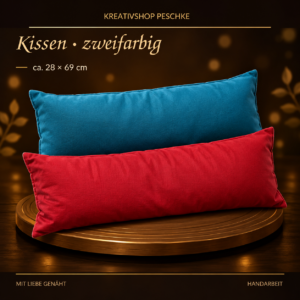 Zweifarbiges Kissen