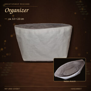 Organizer – schlicht & vielseitig, ca. 13 × 23 cm