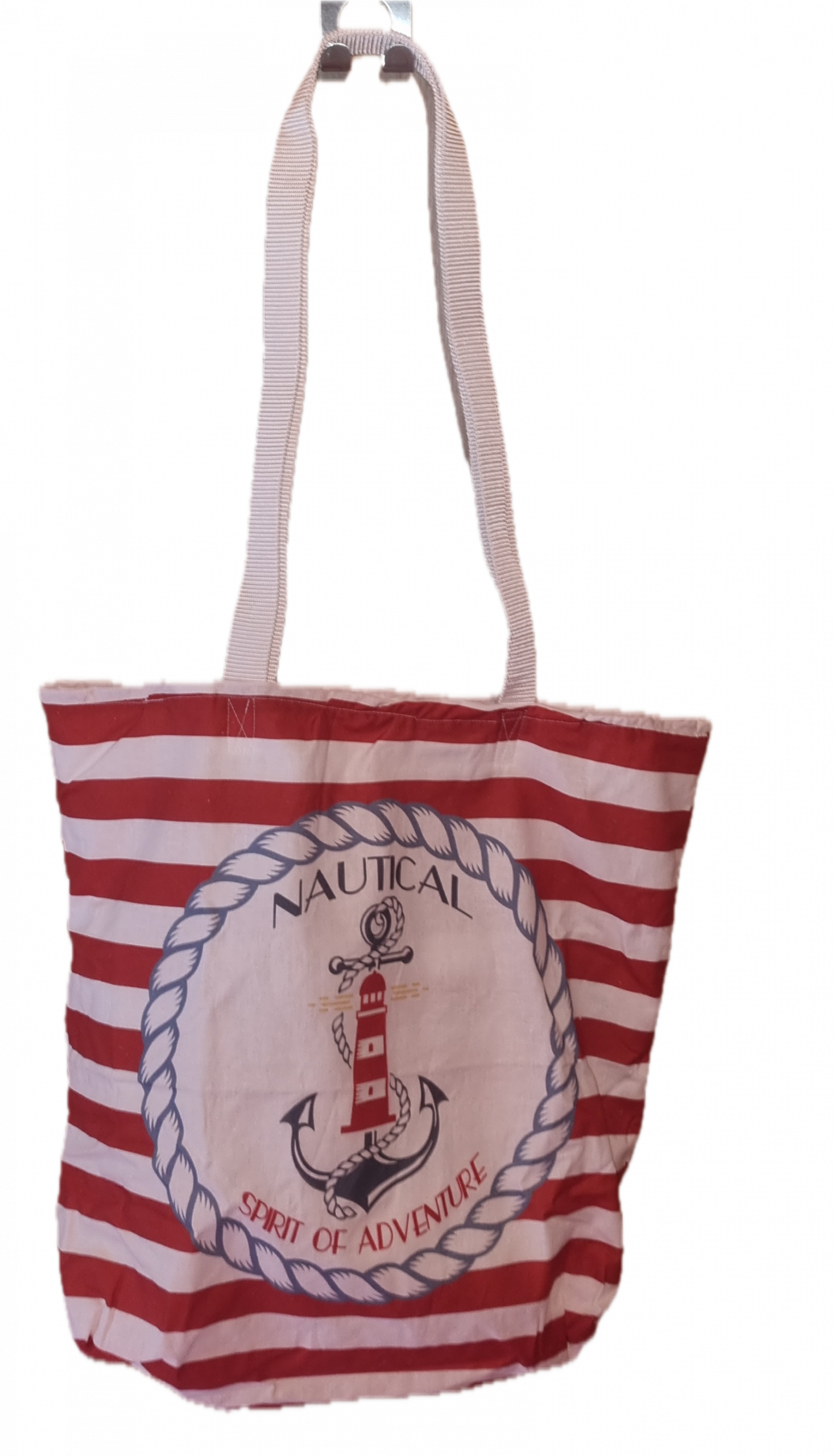 Strandtasche „Leuchtturm & Anker“