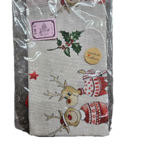 Geschenkbeutel Rentiere mit roter Schleife