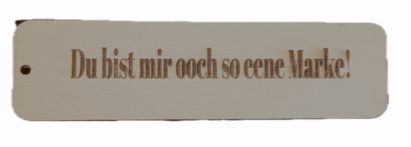 Geschenkanhänger aus Holz – mit deinem Wunschtext