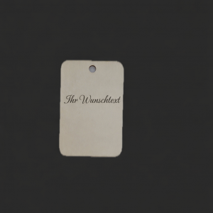 Rechteckiger Holzanhänger – personalisierte Lasergravur