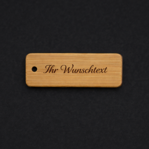 Bambusanhänger – personalisierte Lasergravur