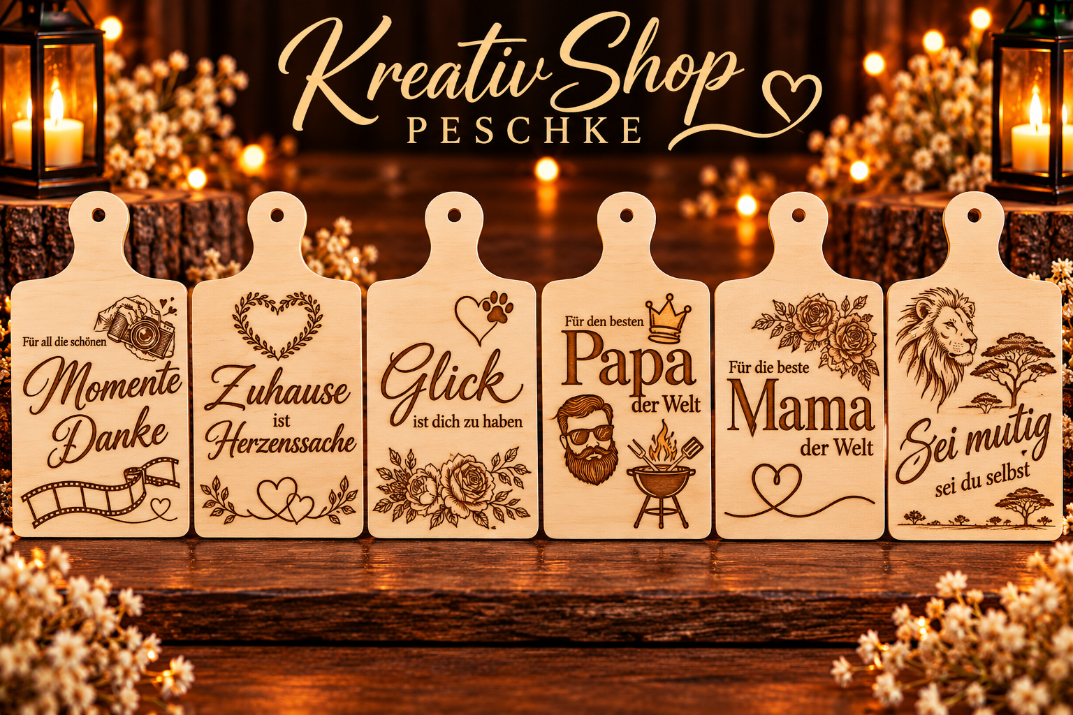 Mini-Schneidebretter aus Holz mit Gravur – Liebevolle Sprüche & Geschenkideen